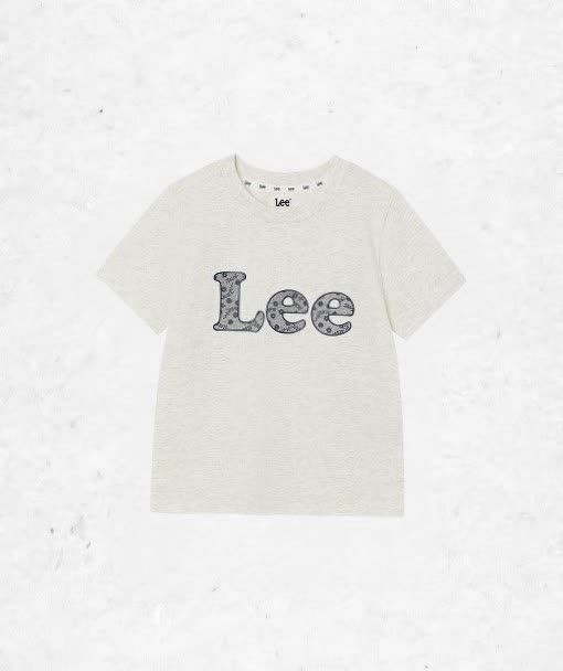 <매장정품> 리 LEE 키즈 레이스 프린트 티셔츠 화이트멜란지 LK2602ST77WM V1LDE 1519267