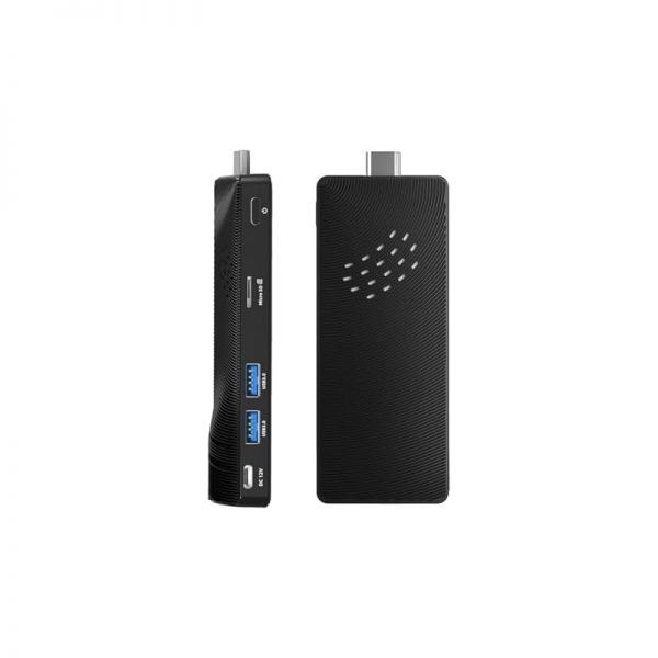 [해외] 팬리스 미니 PC 스틱 펜티엄 J3455 4GB RAM 64GB eMMC 듀얼 기가비트 이더넷 4K 60Hz 출력 WiFi Bluetooth 5.0을 탑재한 산업용 Io