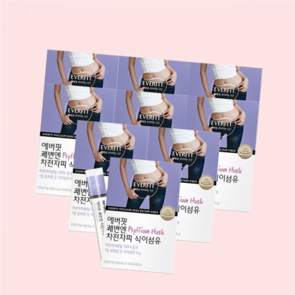 에버핏 쾌변엔 차전자피 식이섬유 30포 10박스(10개월분) 2128710541 4896588