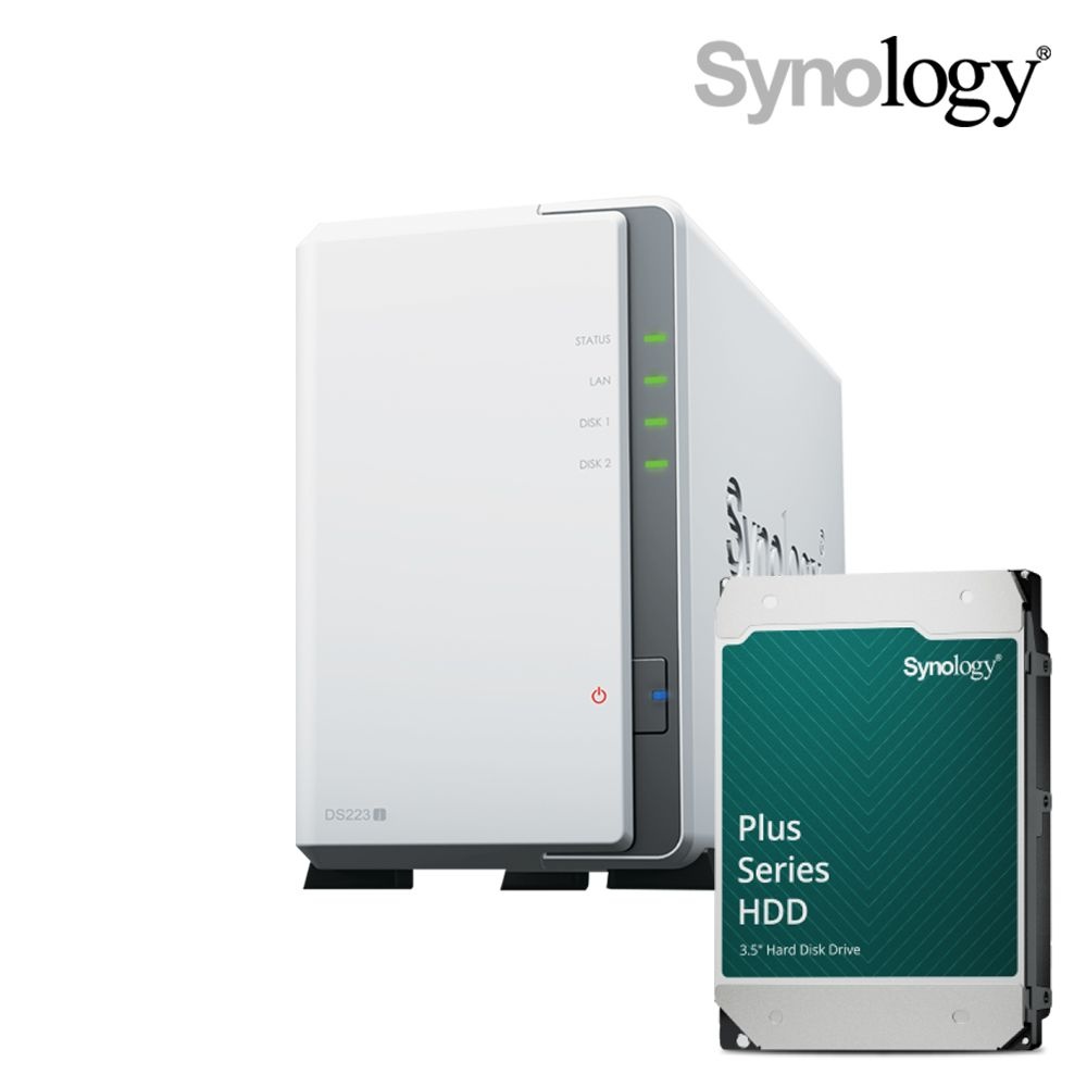 시놀로지 시놀로지 DS223j NAS 2베이 20TB [20TBx1] HDD HAT3320포함