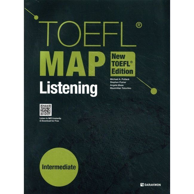 TOEFL MAP Listening Intermediate (New TOEFL Edition) / 마이클 A. 푸틀랙,Stephen Poirier,Angela Maas,Max...다락원(2036295)