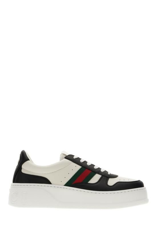 [해외] 구찌 26SS 구찌 청키 레더 스니커즈 848307AAE0H 1097 BIANCO NERO