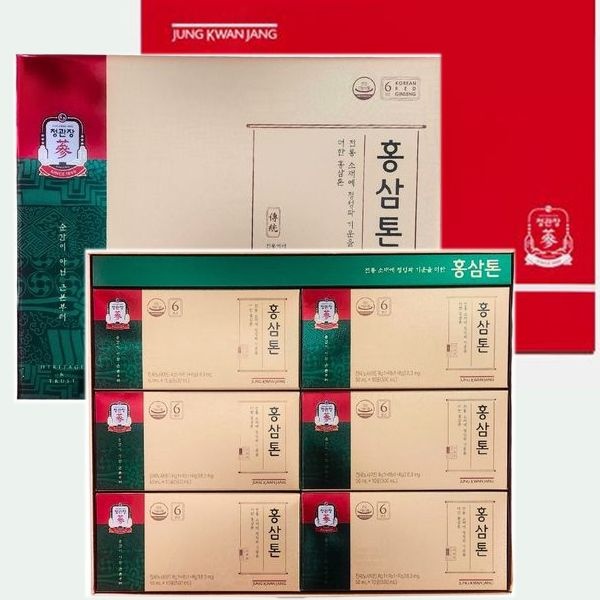 [오늘출발] 정관장 추석선물(백화점동일 최신품) 정관장 홍삼톤 60포 (겉케이스 쇼핑백포함) 맛있는홍삼 명절 부모님 단체 선물 강추