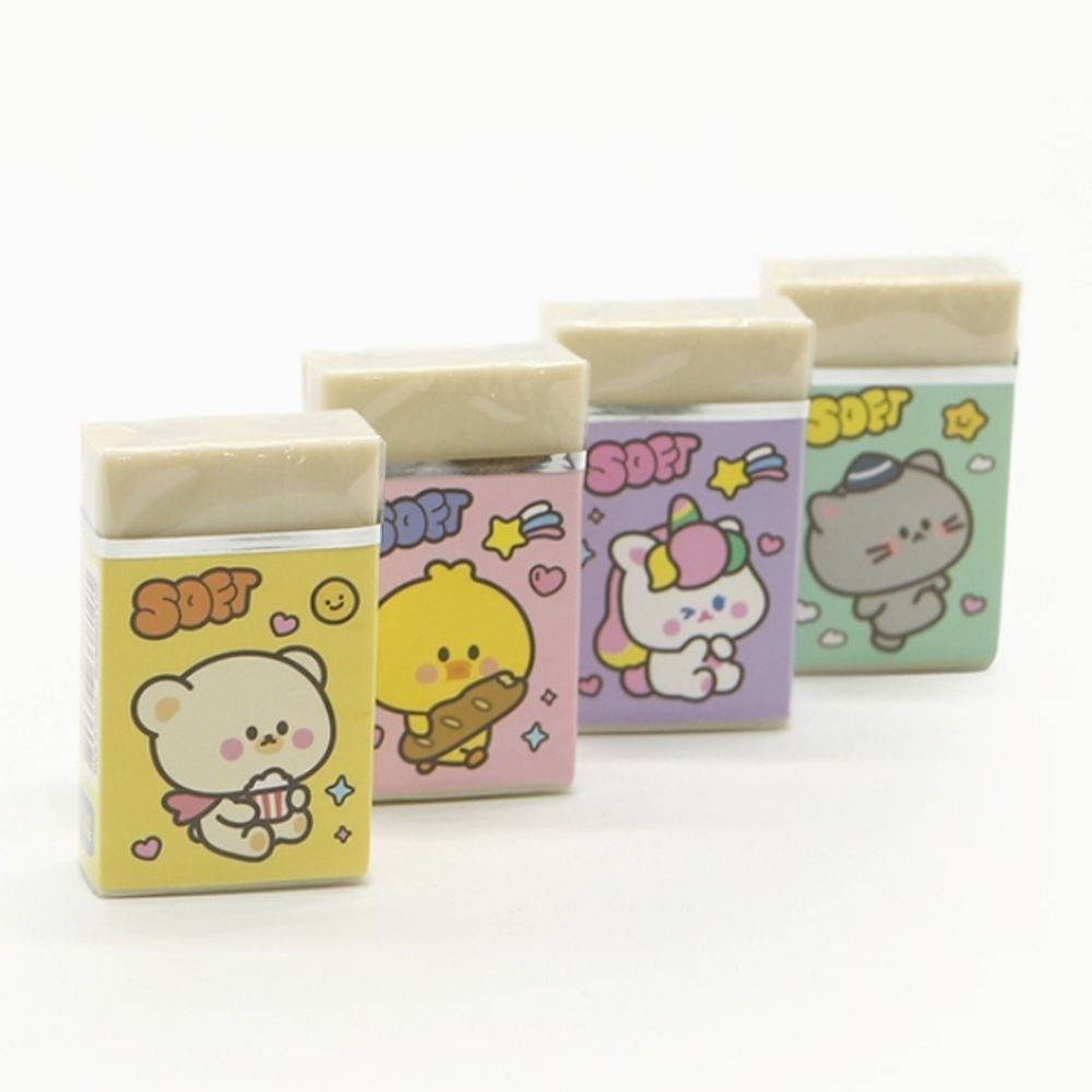 핑크풋 부드러운 필기용 지우개 미술 제도용 연필 전용 핑크색 뭉침 없는 깔끔한 수정 문구