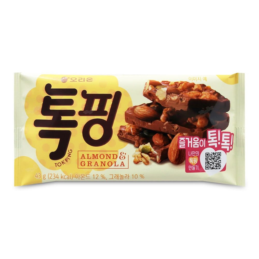 [온누리상품] 오리온 톡핑 아몬드 그래놀라 43g