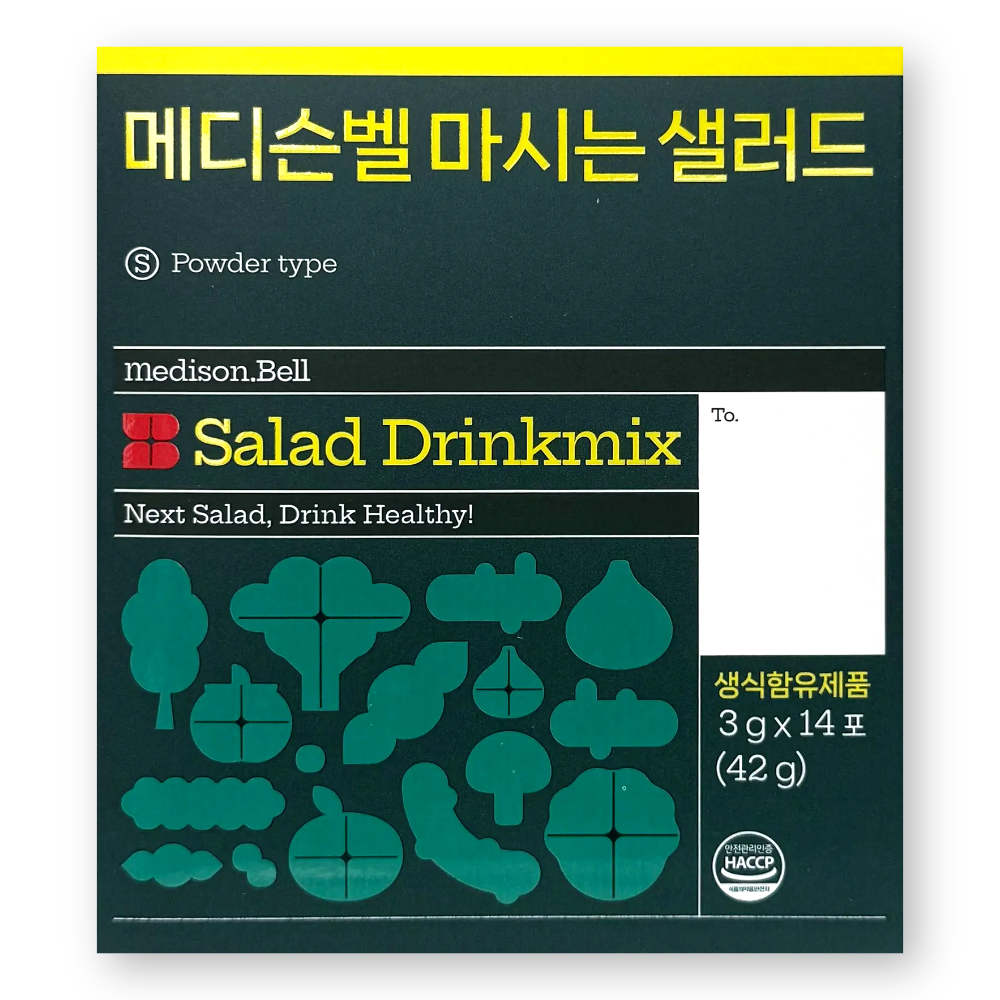 메디슨벨 마시는 샐러드 3g X 14포 1박스 전참시 야노시호 식이섬유 영양제 하루야채