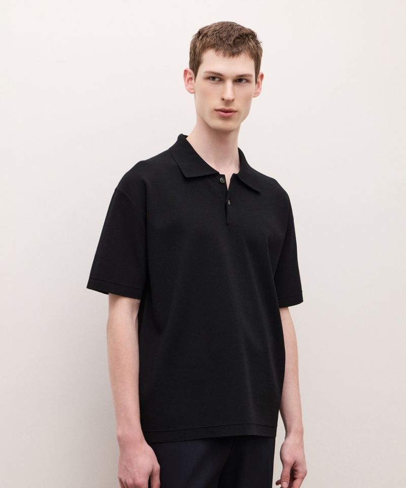 JILLSTUART NEWYORK MEN <매장정품> JILLSTUART 질스튜어트 NEWYORK MEN 카라 니트 - 블랙 (JNSW6B404BK) JNSW6B404BK 1963510