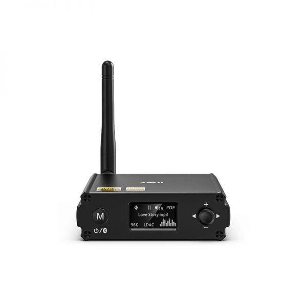 [해외] 1Mii DS220 HiFi 블루투스 5.3 수신기 오디오파일 DAC LDAC aptX HD 코덱 OLED 디스플레이 광 RCA 출력 EQ 모드를 갖춘 장거리