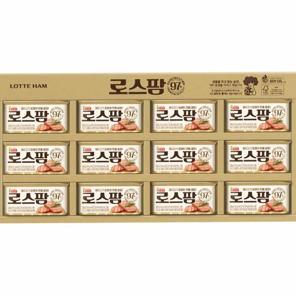 또와상회 롯데햄 로스팜97 2X12호 추석선물 설선물 로스팜요리 스팸대용 간편식품