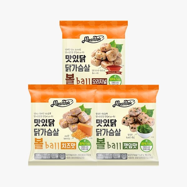 맛있닭 닭가슴살 볼 4종 10팩 골라담기