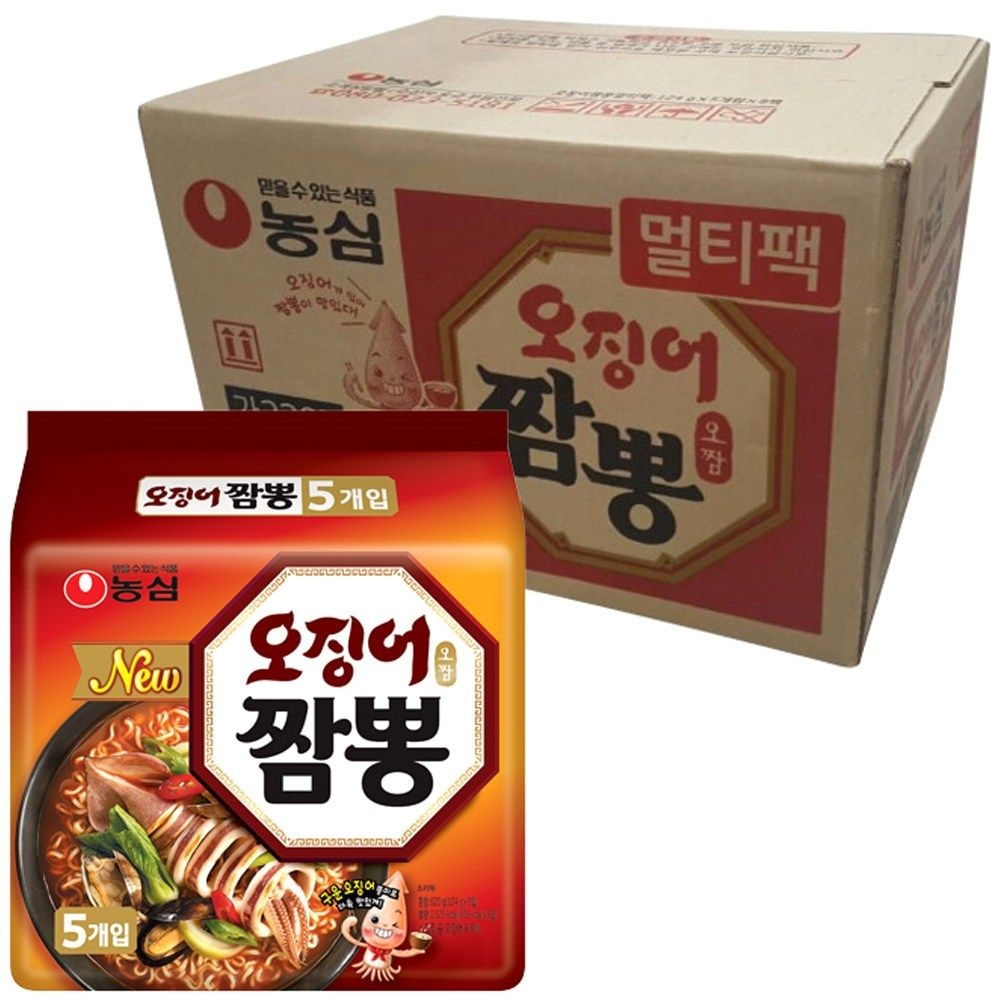 농심 오징어짬뽕 124g 40입