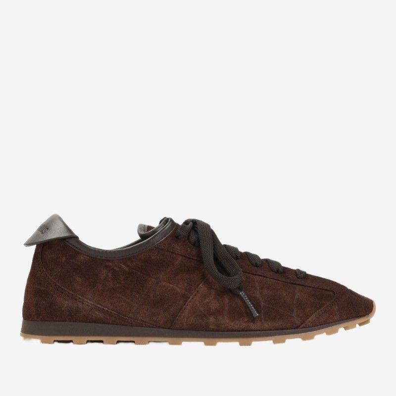 JACQUEMUS 자크뮈스 가죽 스웨이드 텍스처 로우탑 스니커즈 FOW00175 AC07A10880
