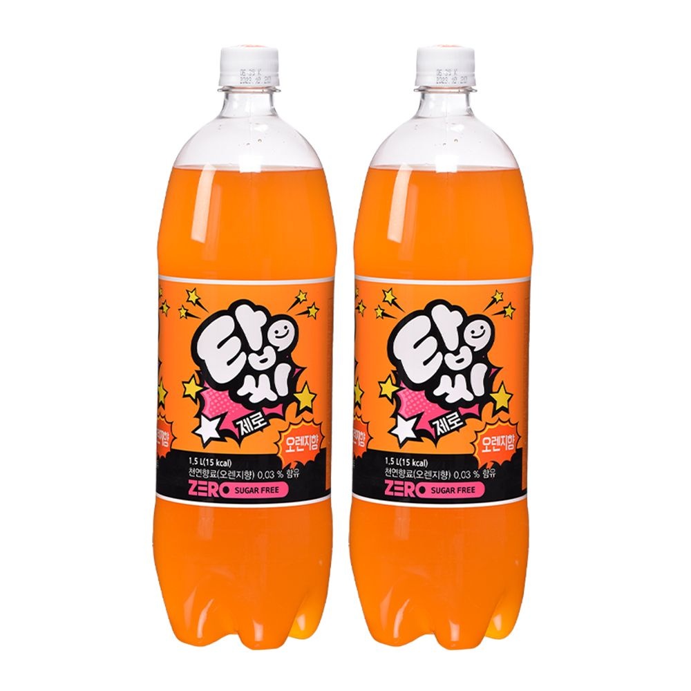 탑씨 탑씨 제로 오렌지, 1.5L, 12개