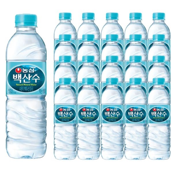 백산수 농심 백산수 생수 500ml 20개