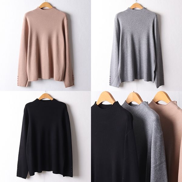 아이우먼 아이우먼 [하프클럽]위쉬몰 AP 소매버튼소프트니트티(F710H 510) 빅사이즈