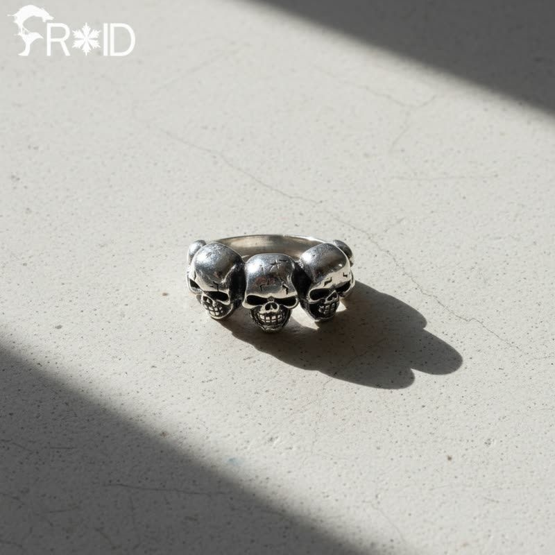FROID 프로이드 FROID 케르베로스컬 링 925 실버 해골 스컬 반지