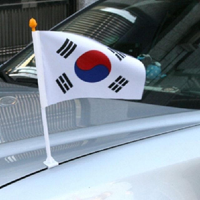 가온들oem 태극기 성조기 20x30x41cm 차량용 태극기 차량 응원용품 카퍼레이드 삼일절