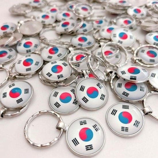 삼일절 태극기 열쇠고리 기념일 키홀더 기념 한국 광복절 선물 단체 전통 애국 품 행사용