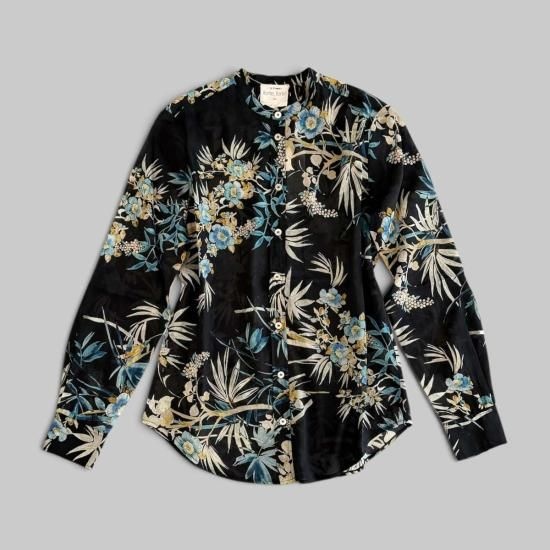 [해외] 포르테 포르테 포르테포르테 블라우스 Forte Forte Le Bambou Secret Print Co Se 할아버지 셔츠 Ossidiana