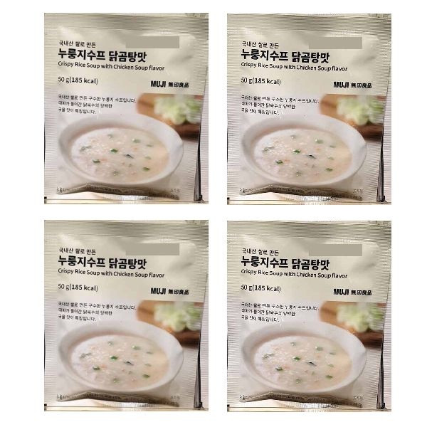 무인양품 누룽지수프 닭곰탕맛 50g x 4개