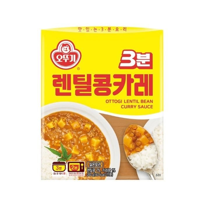 [(주)오뚜기] 오뚜기 3분 렌틸콩카레 200g