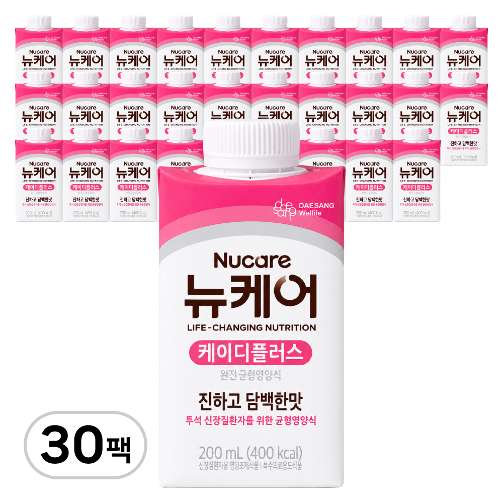 뉴케어 케이디플러스 투석 신장질환자용 균형영양식 200ml x 30팩