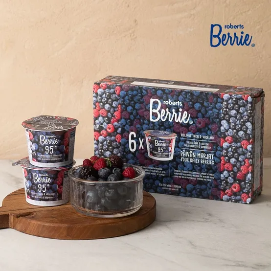 로버츠베리에 야생 빌베리 & 라즈베리 1Box (100ml x 6ea)