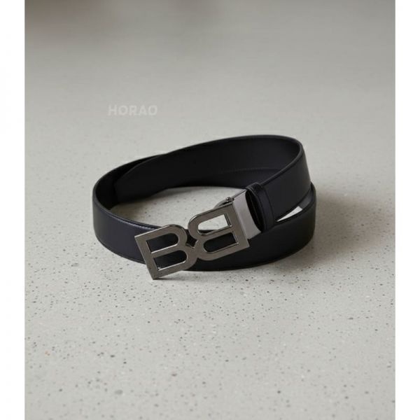발리 26SS B Twice 35 mm 리버시블 레더 벨트 (MBB05GVT867-I903R)