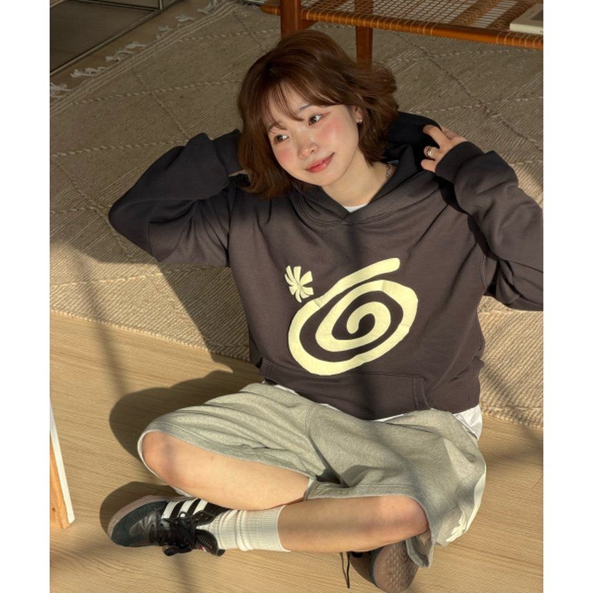 아모우 아모우 Molly HOODIE VINTAGE BLACK AM26SSHD01BK