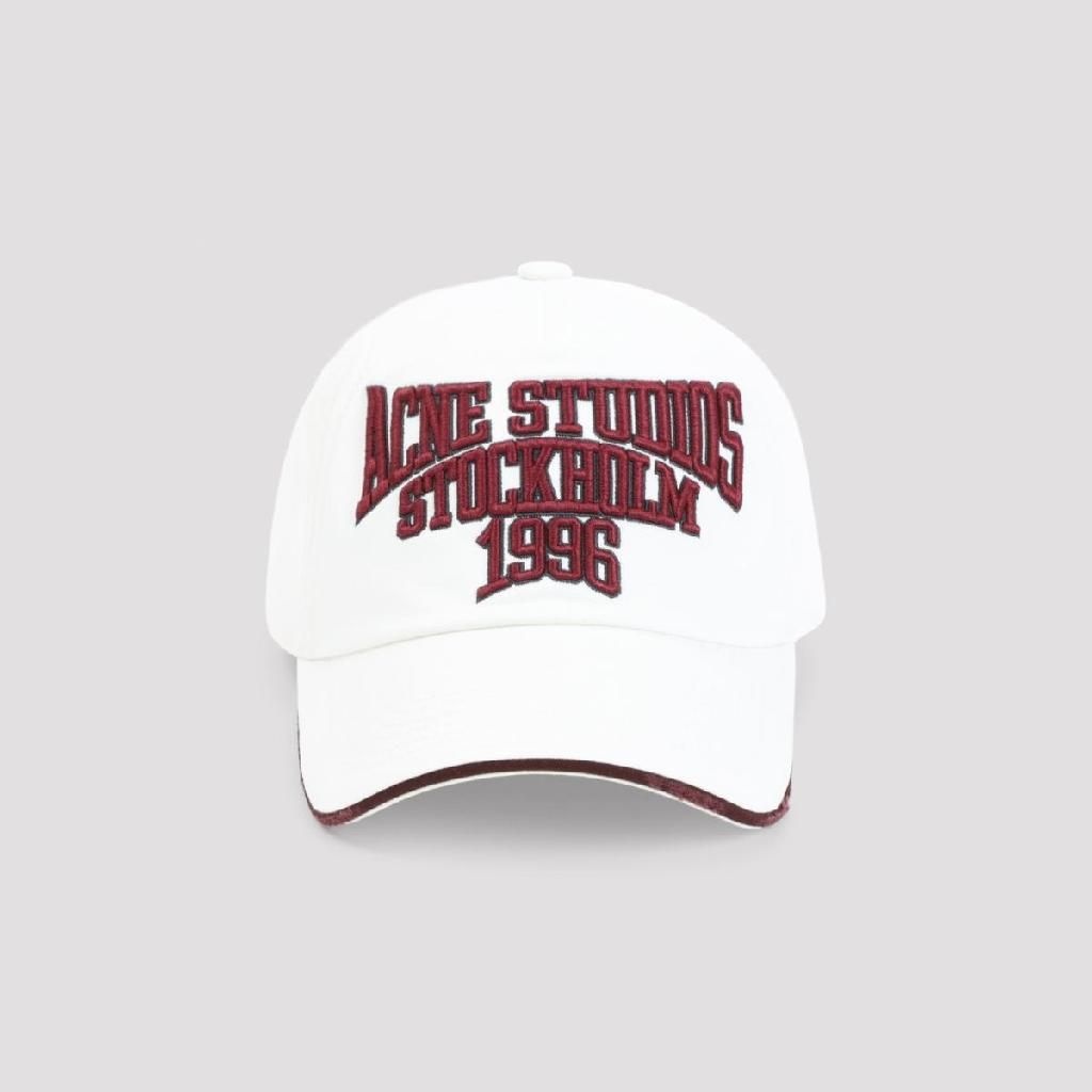 아크네 스튜디오 [해외] 아크네 스튜디오 C40482 AMB WHITE RED Acne Studios Baseball Hat