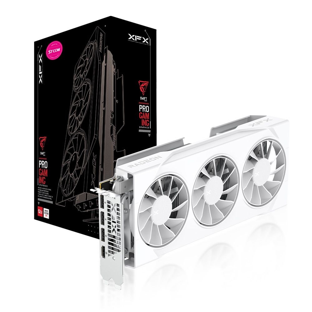 XFX 라데온 RX 9070 GRE SWIFT WHITE D6 12GB