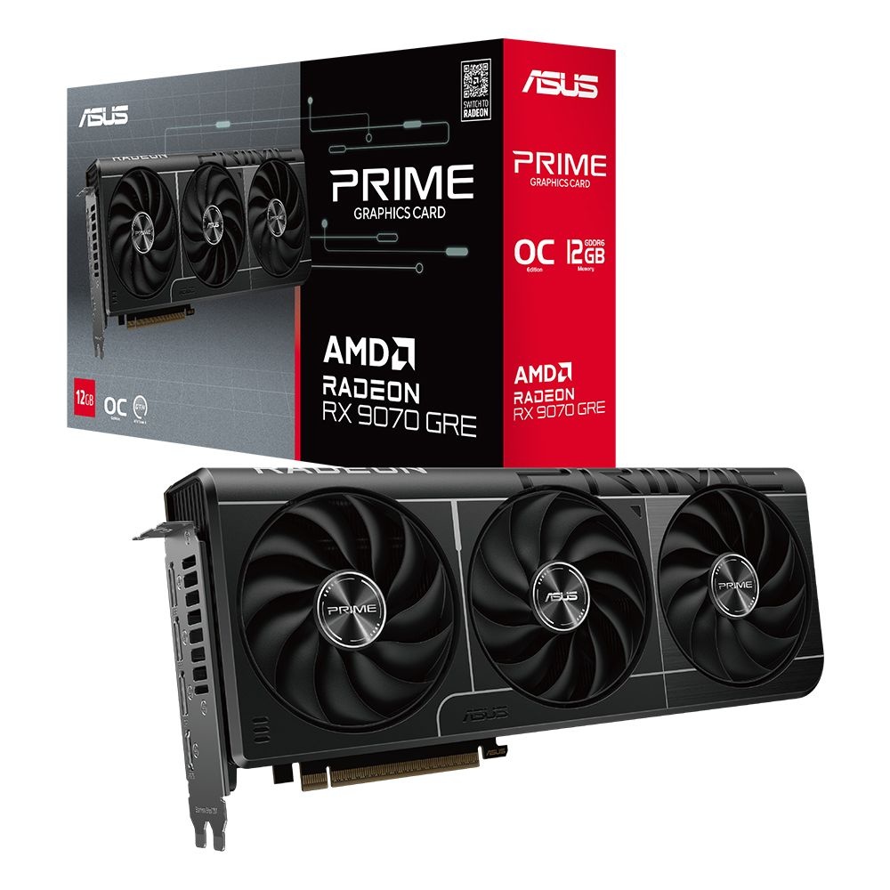 ASUS PRIME 라데온 RX 9070 GRE EVO OC D6 12GB 대원씨티에스