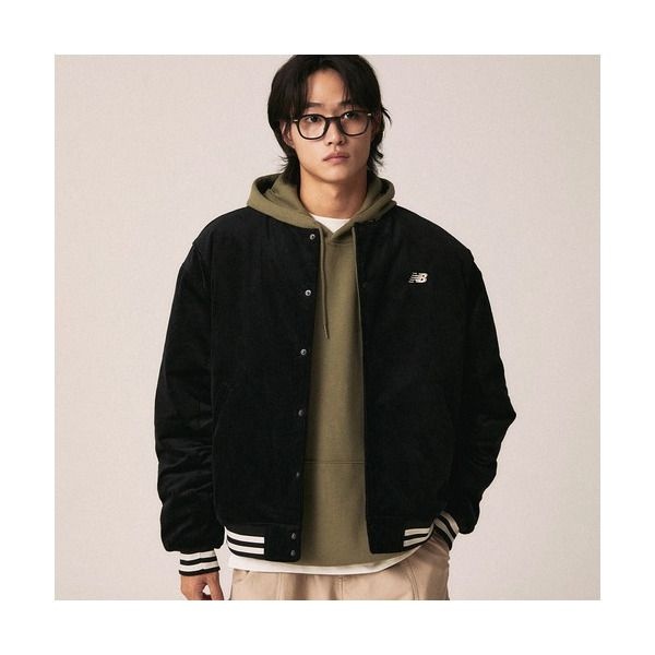 뉴발란스 뉴발란스 [뉴발란스] NBNQF41903 / UNI 헤리티지 코듀로이 바시티 패딩 자켓 (BLACK)