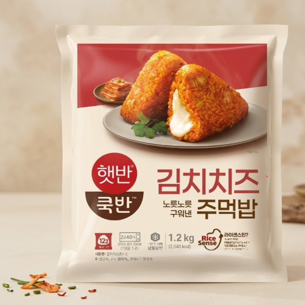 햇반 김치치즈 주먹밥 100g X 12 X 2