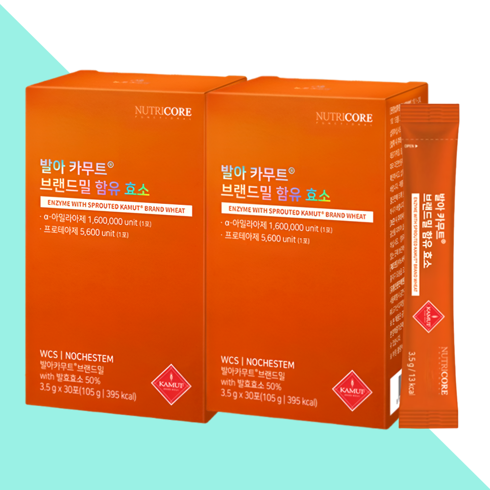 뉴트리코어 발아 카무트효소 카뮤트 효소 30포X2개