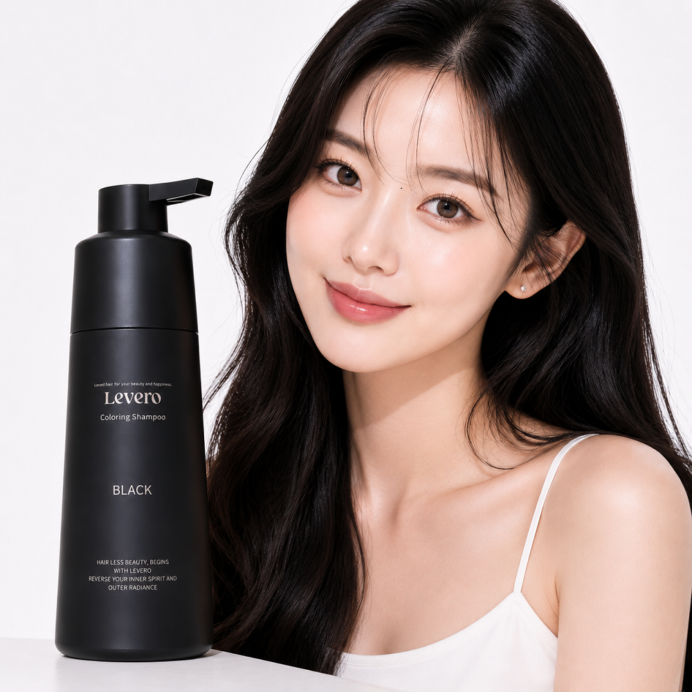 바르베로 르베로 맥주효모 새치커버 염색샴푸 블랙, 300ml, 1개