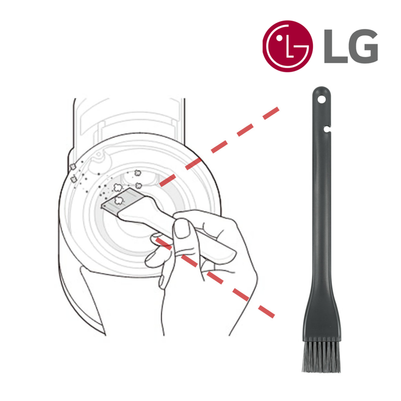 LG정품 A9 A9S 코드제로 청소기전 청소솔 A9470SHK A9500IK A9500SK396684