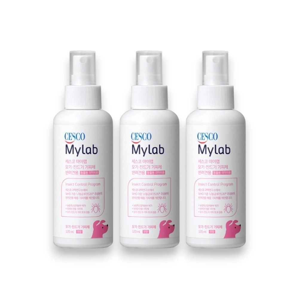 세스코 마이랩 모기 진드기 기피제 반려견용 120ml 3개