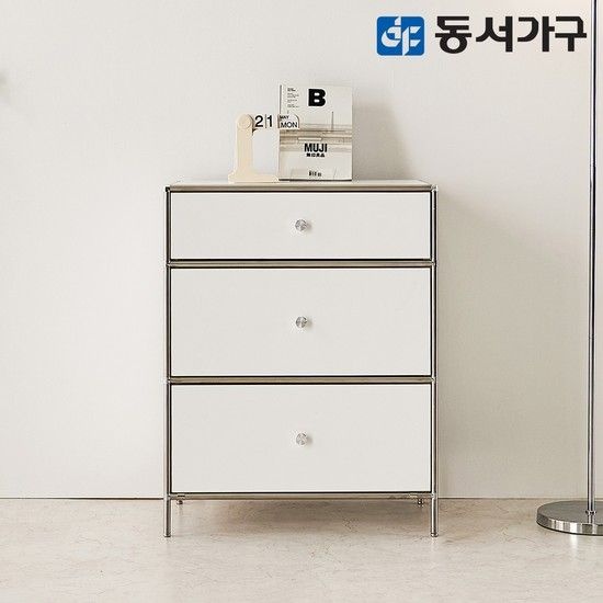 벨로 모듈 수납 가구 600 3단 서랍장 DF645655