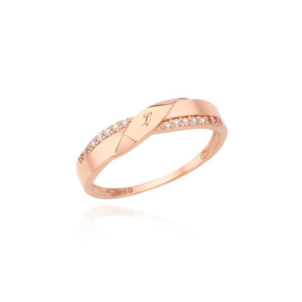 [롯데백화점] 로이드 [GB] In Bloom 이니셜 14K GOLD 커플링 여자반지  LRW19025G
