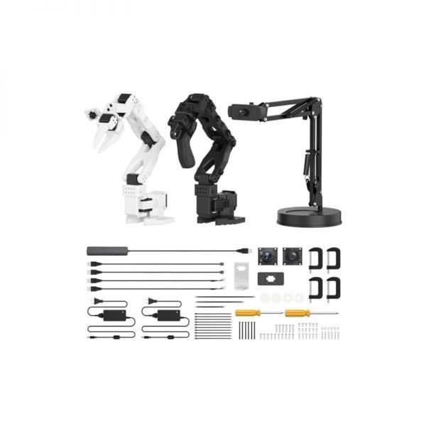 [해외] AI 로봇 팔 키트 Hiwonder SO ARM101 모방 학습 방식 오픈 소스 6축 고토크 버스 서보 모터 12개 비전 인식 고급 3D 프린팅