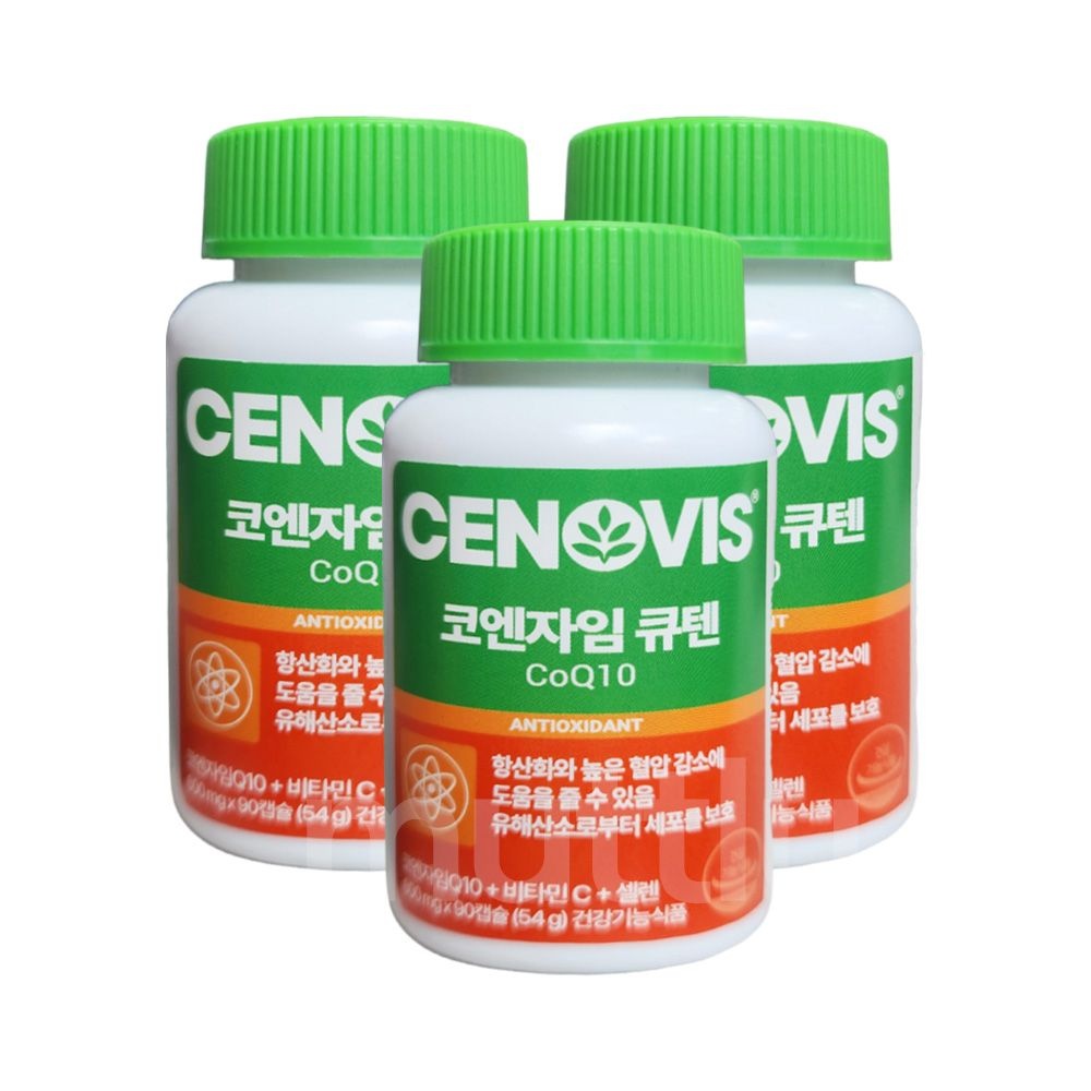 세노비스 코엔자임 큐텐 코큐텐 600mg 90캡슐 x 3개