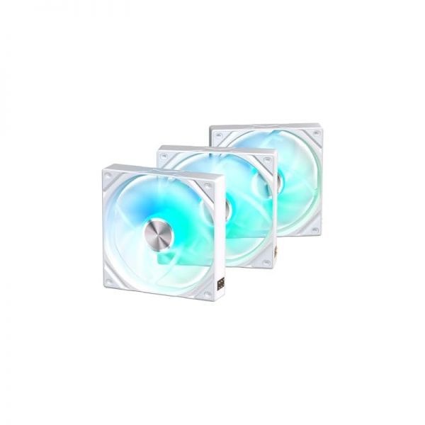 TRYX [해외] TRYX 트릭스 ROTA SL ARGB 화이트 120mm 케이스 팬 3 in 1 포고핀 연결 마그네틱 케이블 Gen2 조명 저소음 PC 284709