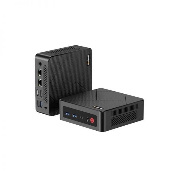 BOSGAME [해외] BOSGAME E4 미니 PC AMD Ryzen 5 3550H 16GB DDR4 512GB PCIe SSD 듀얼 RJ45 4K 트리플 디스플레이 USB C 3.2 Wi Fi BT 사무실 가정 스트리
