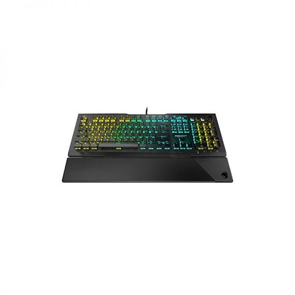[해외] ROCCAT Vulcan Pro 리니어 옵티컬 PC 게이밍 키보드 티탄 스위치 풀 사이즈 키별 AIMO RGB 조명 아노다이징 처리된 알루미