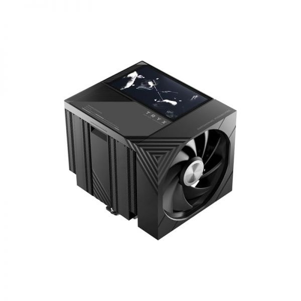 TRYX [해외] TRYX 트릭스 TURRIS 620 CPU 공랭 쿨러 5.0인치 IPS 맞춤형 스크린 280W TDP 듀얼 타워 리플로우 솔더링 방식 디스플레이 포