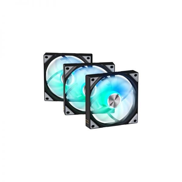 TRYX [해외] TRYX 트릭스 120mm 케이스 팬 역방향 블레이드 ARGB PC 컴퓨터용 저소음 3in1 쿨러 업그레이드된 포고핀 연결 마그네틱
