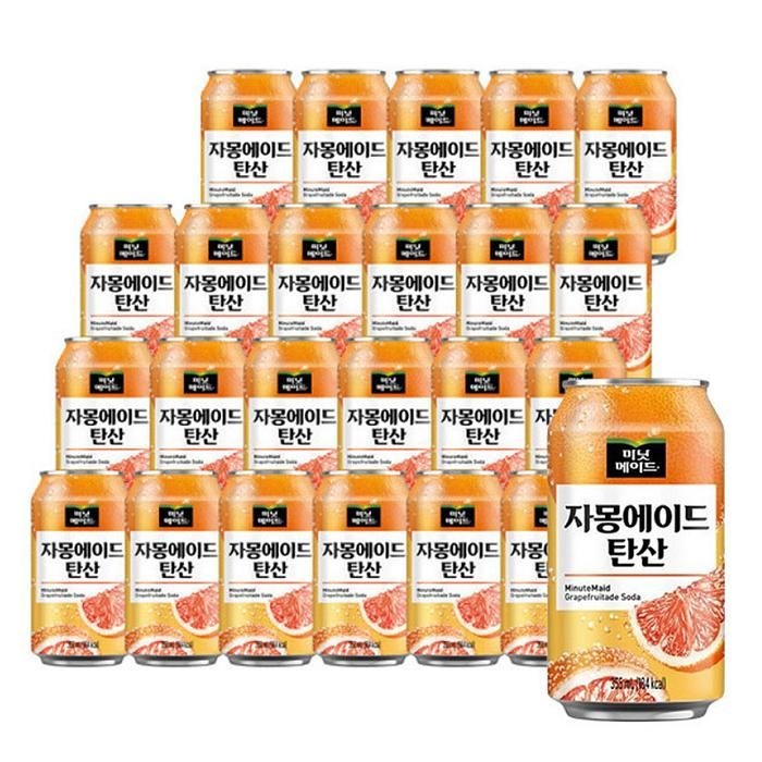 미닛메이드 자몽에이드 탄산 355ml *24개