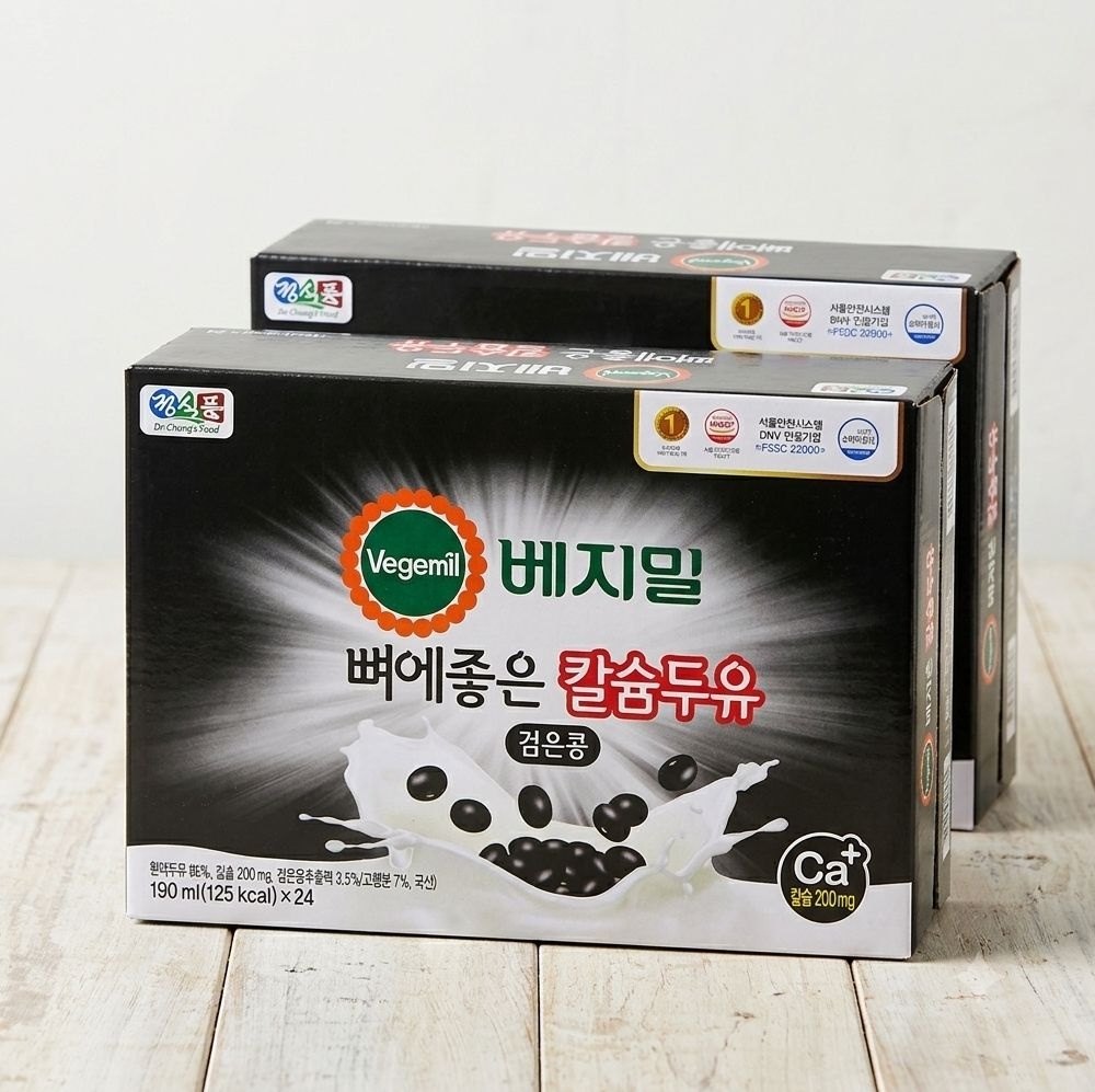 베지밀 뼈에 좋은 칼슘두유 190ml, 48개