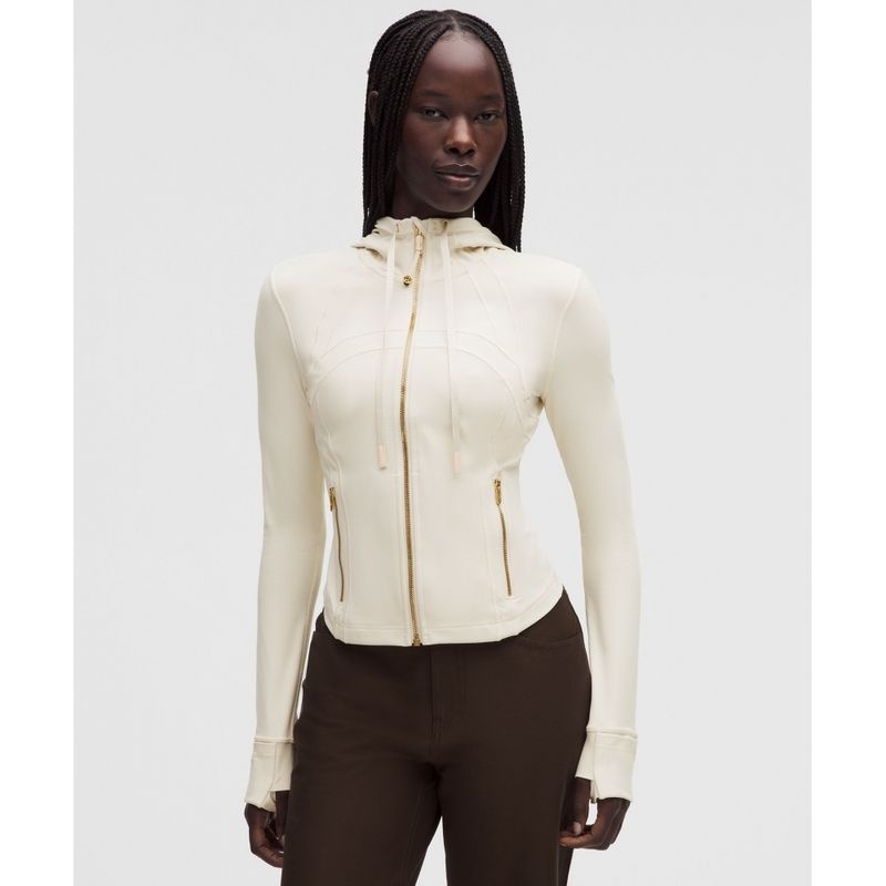 LULULEMON 룰루레몬 디파인 크롭 후드 자켓 재킷 Nulu LTIV GOLD 76K211 23C753